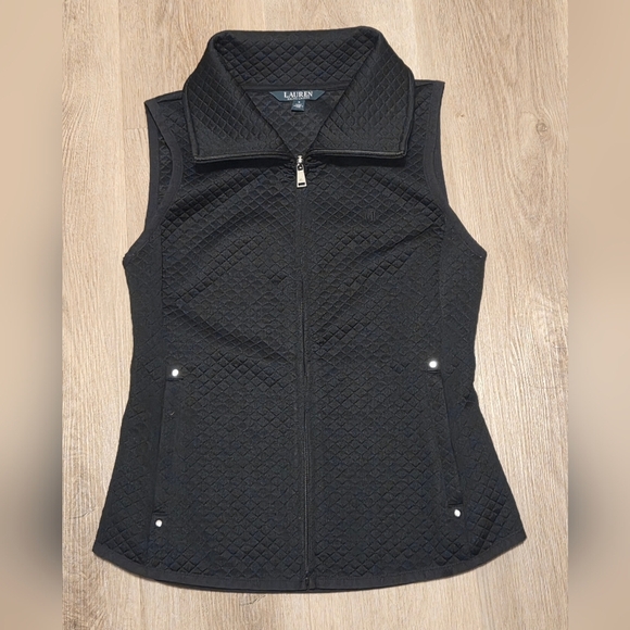 Lauren Ralph Lauren Jackets & Blazers - Lauren Ralph Lauren Black Quilted Vest